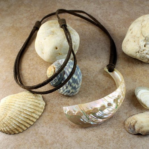 Abalone Shell Necklace N-0140-k