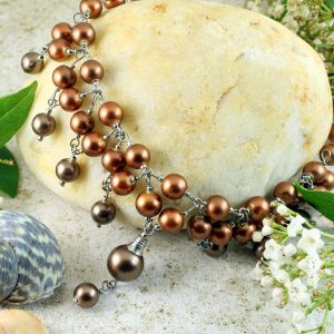 Bronze Freshwater Pearls N-0178-d