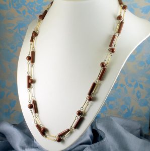 Brown-Bead-Vintage-Necklace