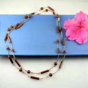 Brown-Bead-Vintage-Necklace