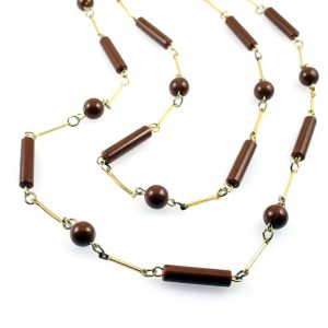 Brown-Bead-Vintage-Necklace