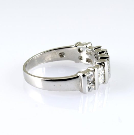 CZ & Silver Ring R-0177-i