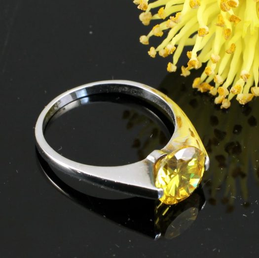 Citrine Solitaire Ring R-0151-d