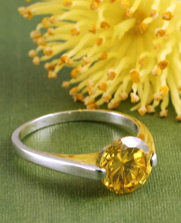 Citrine Solitaire Ring R-0151-h