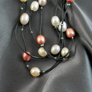 Floating Handpainted Pearls N-0109-b