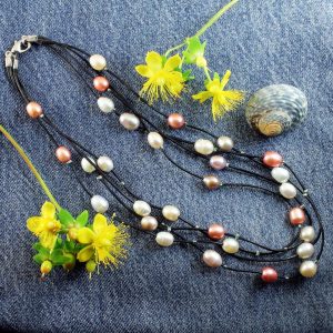 Floating Handpainted Pearls N-0109-c