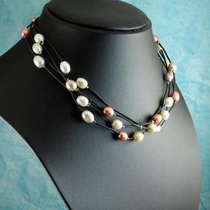 Floating Handpainted Pearls N-0109-n
