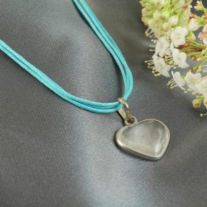 Frosted Heart Pendant N-0130-a