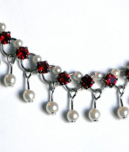 Garnet-and-Pearl-Choker