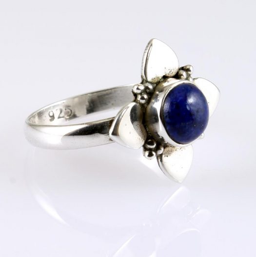 Lapis Lazuli Daisy Ring R-0166-a