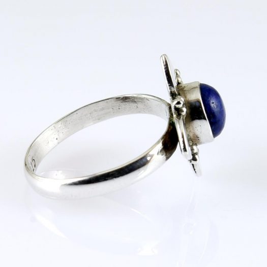 Lapis Lazuli Daisy Ring R-0166-g