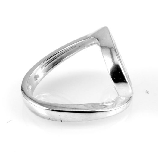 Matte Silver Spiral Ring R-0137-d