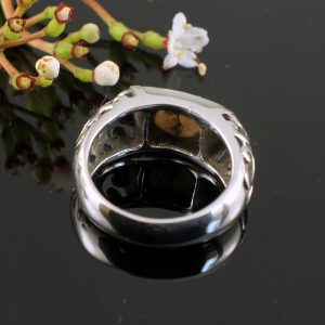 Mother-of-Pearl Filigree Ring R-0201-c