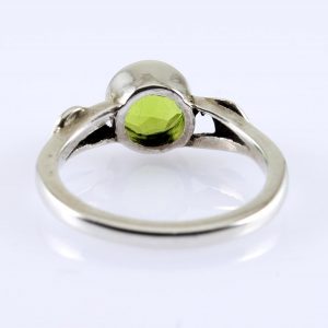 Peridot Olive Leaf Ring R-0155-i