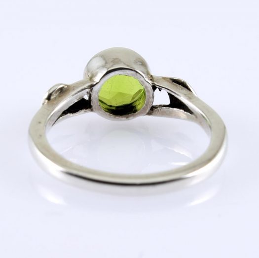 Peridot Olive Leaf Ring R-0155-i
