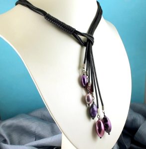 Pink-Handpainted-PearI-Lariat