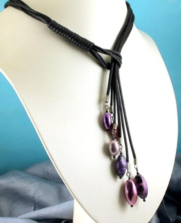 Pink-Handpainted-PearI-Lariat
