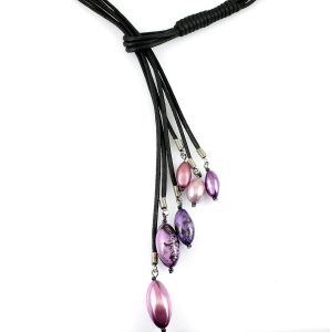 Pink-Handpainted-PearI-Lariat