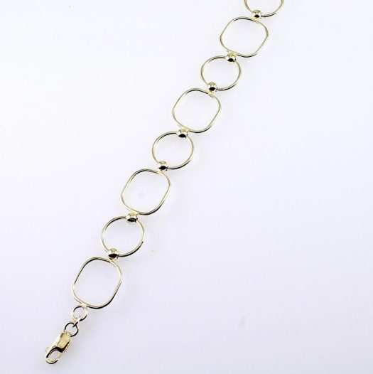 Rectangles Link Bracelet B-0132-h