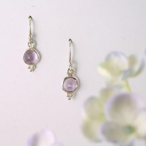 Rose Quartz Earrings E-0161-e
