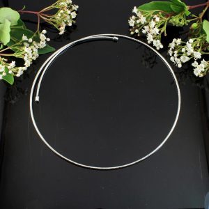 Silver Open Neck-Ring N-0187-b
