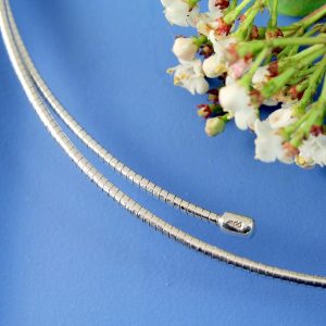 Silver Open Neck-Ring N-0187-h