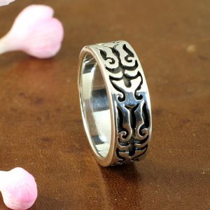 Silver Tribal Ring R-0186-j
