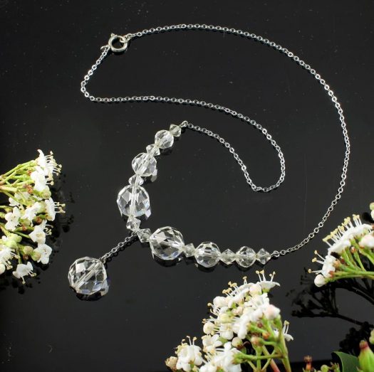Swarovski Crystals Vintage Necklace N-0204-b