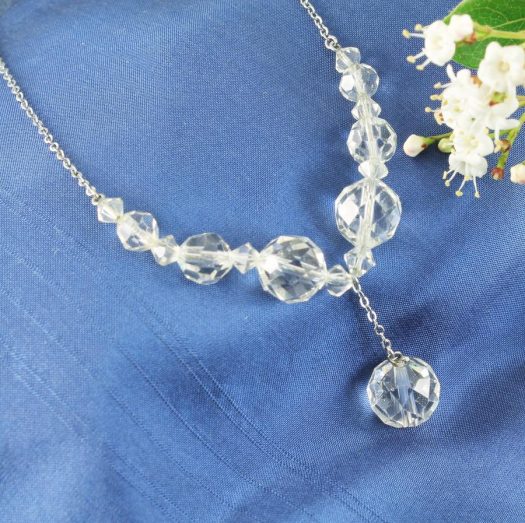 Swarovski Crystals Vintage Necklace N-0204-h