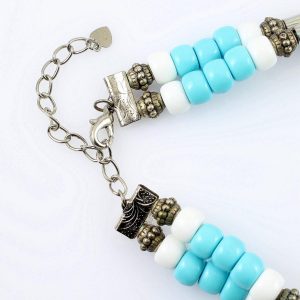 Turquoise-and-White-Bead-Collar-N-0110