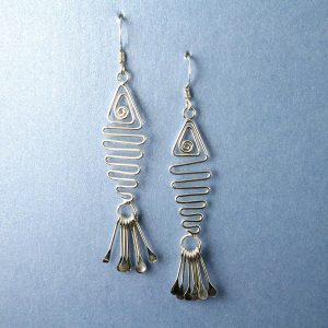 Wirework Fish Earrings E-0201-i