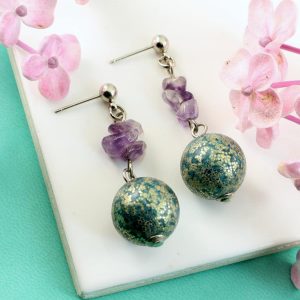 Marbled Teal Drops E-0207-h