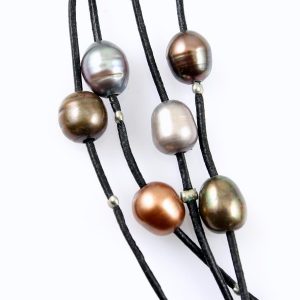 Floating Pearl Necklace N-0267-d