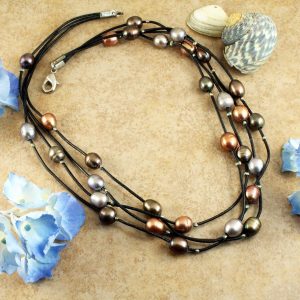 Floating Pearl Necklace N-0267-j