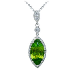 Baroque peridot jewellery