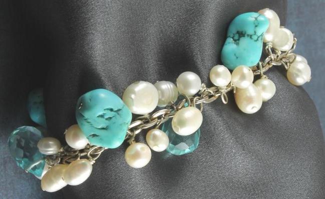 Chunky Turquoise Bracelet