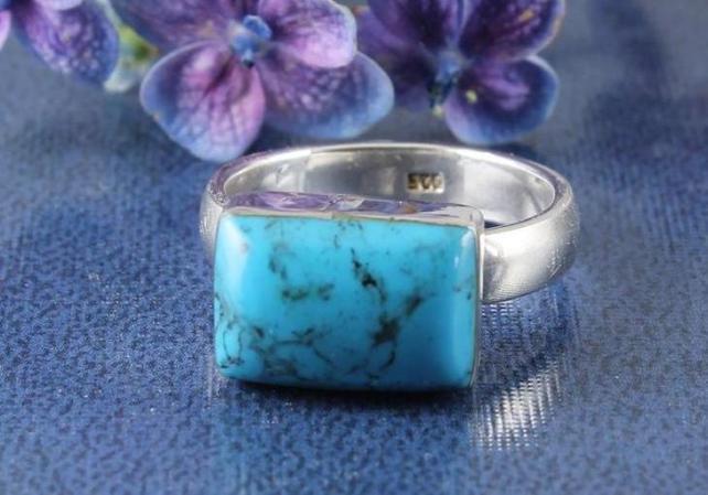 Turquoise Rectangle Ring