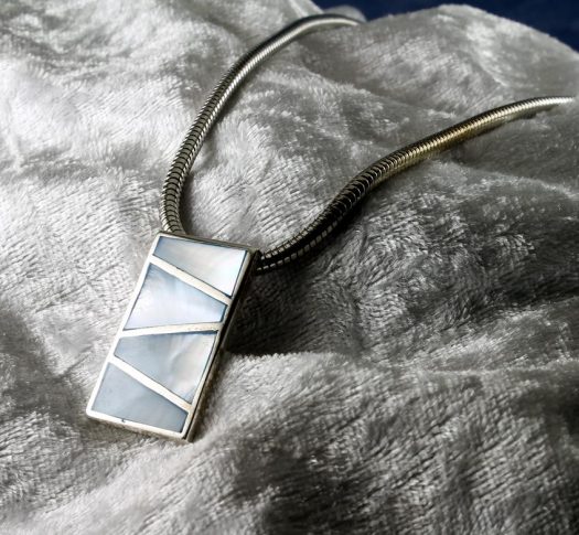 Pale Blue Mother of Pearl Pendant