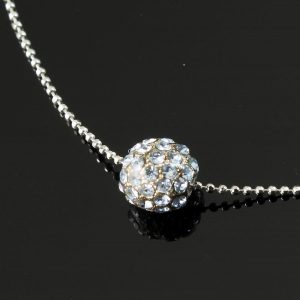 Mirror Ball Silver Rhinestone N-0210-g