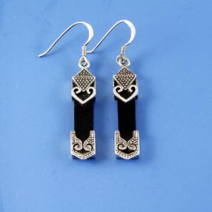 Onyx Celtic Earrings E-0141-c
