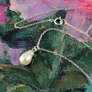 Solitaire Pearl Pendant N-0193-i