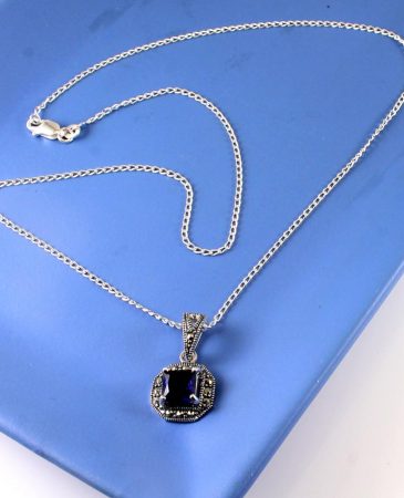 Sapphire-Marcasite-Pendant-N-0196