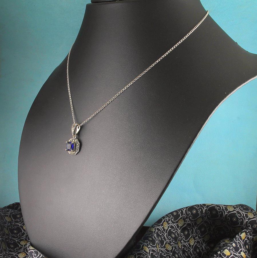 Sapphire-Marcasite-Pendant-N-0196