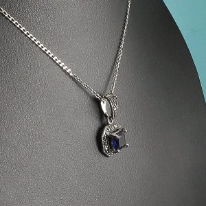 Sapphire-Marcasite-Pendant-N-0196